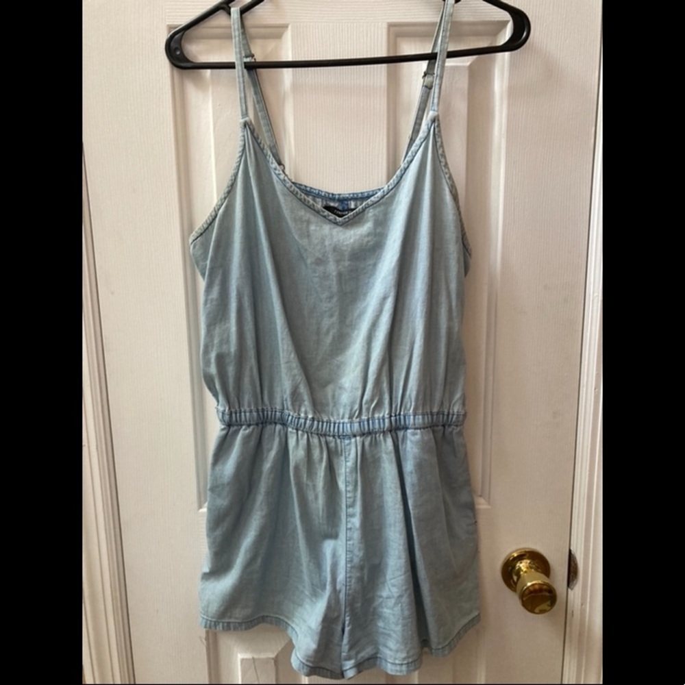 Forever 21 denim romper